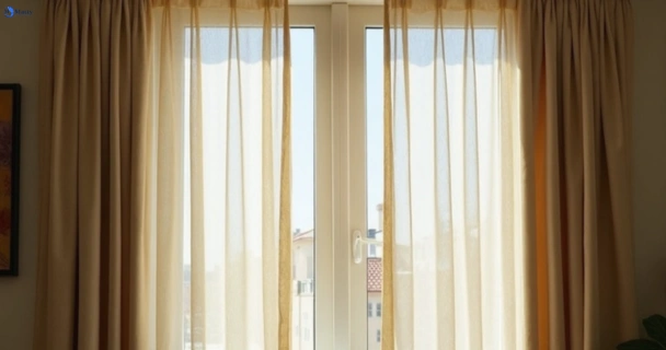 Dusty and dull curtains in milsons-point-nsw before steam cleaning